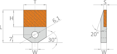 Porgymntos szablyz lapka N