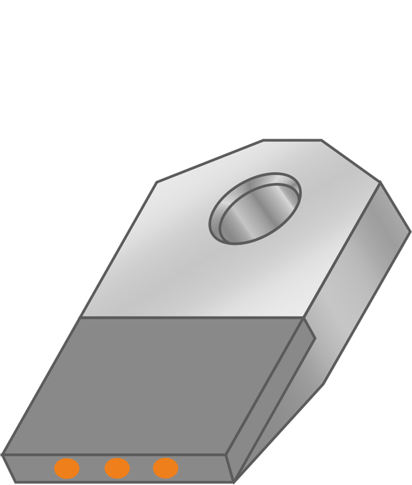 Tűgyémántos szabályzó lapka 